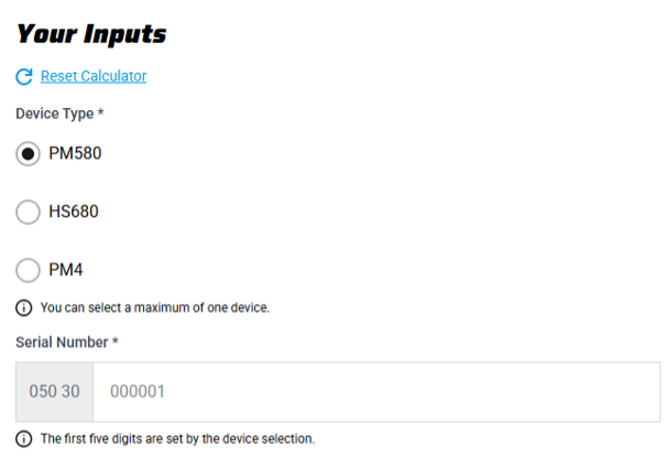 Step 1: Device and Serial Number