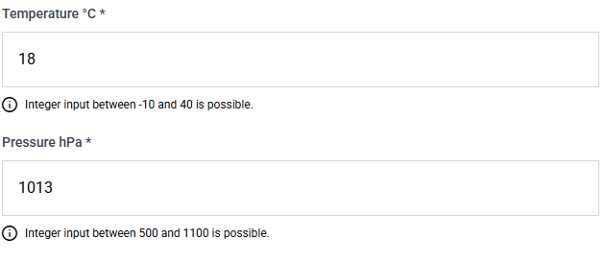 Step 2: Temperature and Pressure